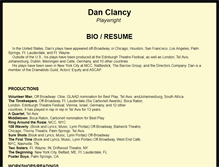 Tablet Screenshot of danclancyplaywright.com